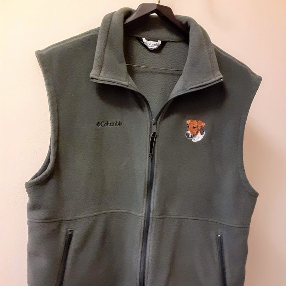 JACK RUSSELL LODEN GREEN FLEECE VEST - UNISEX  XL - XXXL